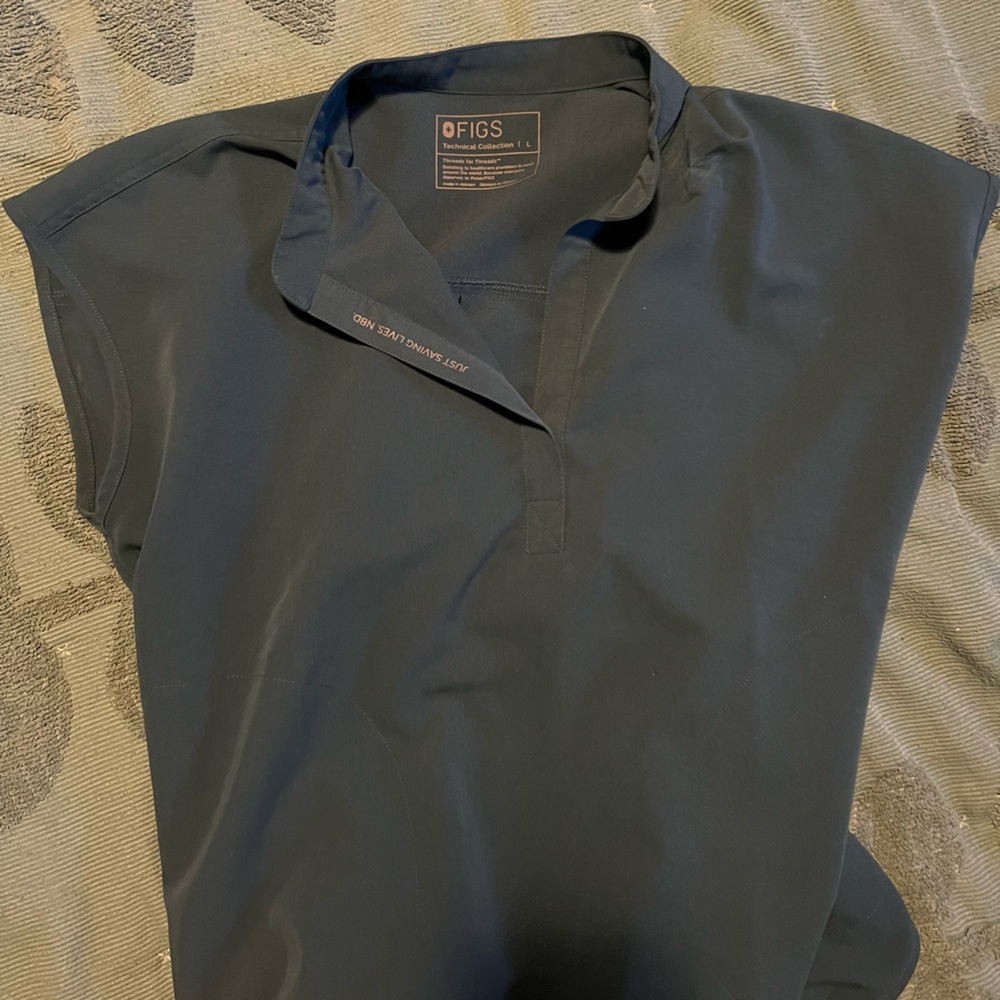 Figs teal rafaela scrub top
